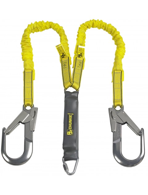 P+P 90306 Chunkie Stretch 2 Tails Fall Arrest Lanyard Personal Protective Equipment 